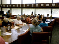 Pictures of the August meeting of the Evening Genealogy Club, with Bryan Ward, presenter