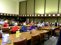Pictures of the November 2011 meeting of the Evening Genealogy Club, with Kitty Baughan Cole, presenter