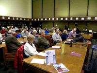 Pictures of the January 2011 meeting of the Evening Genealogy Club, with John McClure, presenter