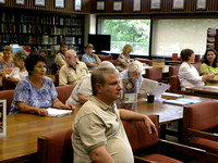 Pictures of the July 2012 meeting of the Evening Genealogy Club, with Mary Glass, presenter