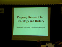 Pictures of the February 2012 meeting of the Evening Genealogy Club, with Don Teter, presenter