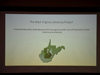 "The West Virginia Lobotomy Project, 1948-1955," with Dr. James Spencer, March 19, 2015