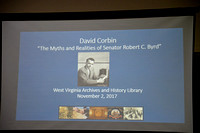 "The Myths and Realities of Senator Robert C. Byrd," with David Corbin, November 2, 2017