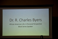 "African American Life: A Personal Perspective," with Dr. R. Charles Byers, August 30, 2018